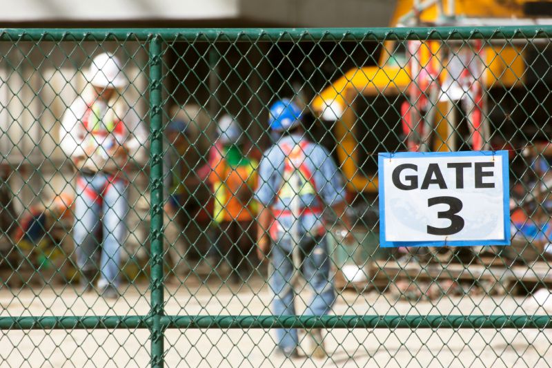 Cyclone Fence Installation detail