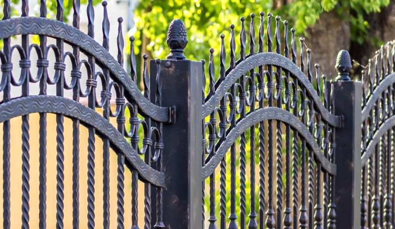 Wrought Iron Fence Installation detail